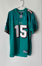 Load image into Gallery viewer, Reebok Mens Blue Miami Dolphins Davone Bess #15 Short Sleeve NFL Shirt Size 48
