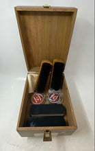 Load image into Gallery viewer, Vintage Kiwi Brown Hard Crafted Shoe Care Valet Box With Accessories
