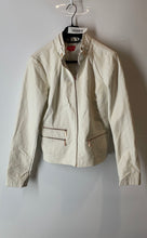 Load image into Gallery viewer, Guess Womens White Long Sleeve Pockets Full-Zip Jacket Size Large
