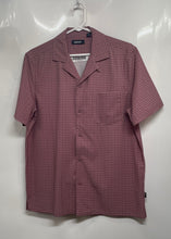 Load image into Gallery viewer, DKNY Mens Pink Printed Short Sleeve Button-Up Shirt Size Small
