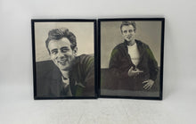 Load image into Gallery viewer, Set Of 2 Pcs Black White Portrait Framed Image Of Actor James Dean Art Print

