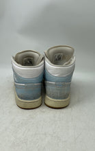 Load image into Gallery viewer, Nike Womens Jordan 1 Mid HQ2005-100 White Light Blue Sneaker Shoes Size 8
