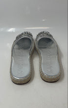 Load image into Gallery viewer, Karl Lagerfeld Womens Maxwell Clear Silver Rhinestone Slip-On Mule Sandals Sz 10
