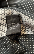 Load image into Gallery viewer, Beverly Hills Polo Club Mens Black White Dots Long Sleeve Collared Dress Shirt L
