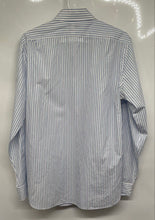 Load image into Gallery viewer, J.Crew Mens Blue White Striped Ludlow Long Sleeve Button-Up Shirt Size Medium
