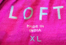 Load image into Gallery viewer, Loft Womens Pink Cotton Ruffled Collar Sleeveless Blouse Top Size XL
