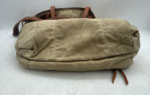 Load image into Gallery viewer, Lucky Brand Womens Beige Brown Double Handle Pockets Zip Top Lined Tote Handbag
