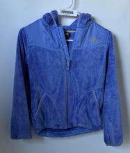 Load image into Gallery viewer, The North Face Girls Purple Long Sleeve Hooded Full-Zip Fleece Jacket Sz M 10/12
