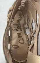 Load image into Gallery viewer, Sam Edelman Womens Yeager Beige Caged Block Heel Back Zip Strappy Sandals Size 9
