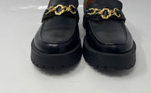 Load image into Gallery viewer, Sam &amp; Libby Womens Rylan Black Leather Slip-On Loafer Shoes Size 10
