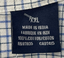 Load image into Gallery viewer, Nautica Jeans Company Mens Blue Check Short Sleeve Button-Up Shirt Size XXL
