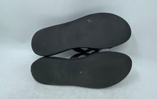 Load image into Gallery viewer, Coach Womens Georgie Black Leather Slide Sandals Size 8 Peeling Material
