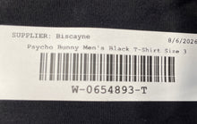 Load image into Gallery viewer, Psycho Bunny Mens Black Pima Cotton Short Sleeve Crew Neck T-Shirt Size 3
