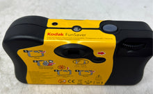 Load image into Gallery viewer, Kodak Fun Saver Yellow Black Red Built-In Flash 35mm Single Use Camera Untested
