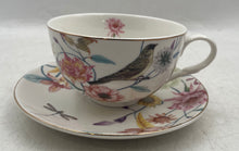 Load image into Gallery viewer, Set Of 5 Pcs Grace Teaware Multicolor Floral Porcelain Teapot Cups &amp; Saucers

