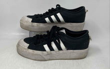 Load image into Gallery viewer, Adidas Womens Nizza Black White Lace-Up Low Top Sneakers Shoes Size 9.5
