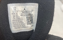 Load image into Gallery viewer, Nike Unisex Kids Air Jordan True Flight 343796-017 Black Sneaker Shoes Size 3Y
