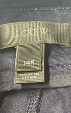 Load image into Gallery viewer, J.Crew Womens Blue Flat Front Zipper Pockets Skinny Leg Ankle Pants Size 14R
