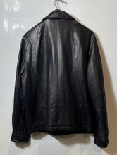 Load image into Gallery viewer, Roundtree &amp; Yorke Mens Black Genuine Leather Long Sleeve Full-Zip Jacket Size M
