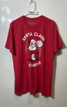 Load image into Gallery viewer, Tipsy Elves Womens Red Santa Claus Graphic Print Short Sleeve T-Shirt Size L
