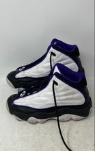 Load image into Gallery viewer, Nike Kids Jordan Pro Strong DC8418-102 White Black Purple Basketball Shoes Sz 6Y
