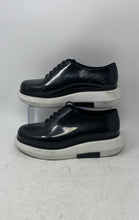 Load image into Gallery viewer, Melissa Womens Campos Grunge Black White Leather Lace-Up Sneaker Shoes Size 8
