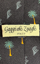 Load image into Gallery viewer, Gaggioli Zoagli Mens Blue Palm Tree And Wave Print Adjustable Designer Tie
