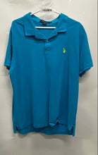 Load image into Gallery viewer, U.S. Polo Assn. Mens Blue Cotton Short Sleeve Golf Polo Shirt Size X-Large
