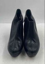 Load image into Gallery viewer, Authentic Tory Burch Womens Black Side Zip Platform Booties Size 9.5M Damaged

