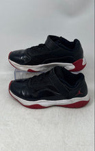 Load image into Gallery viewer, Nike Kids Jordan 11 CMFT Low Black Red White Leather Sneaker Shoes Size 3Y
