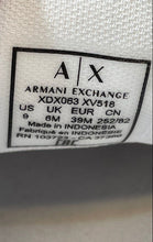 Load image into Gallery viewer, Armani Exchange Mens XDX063 XV518 White Leather Lace-Up Sneaker Shoes Size 9M
