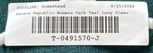 Load image into Gallery viewer, Banana Republic Womens Dark Teal Long Sleeve V-Neck Pullover Sweater Size L
