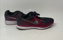 Load image into Gallery viewer, Nike Womens Air Zoom Pegasus 34 Black Red Low Top Lace-Up Sneakers Shoes Size 9
