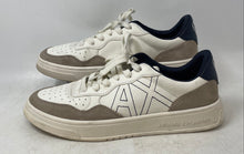 Load image into Gallery viewer, Armani Exchange Mens White Gray Low Top Lace-Up Sneaker Shoes Size 11
