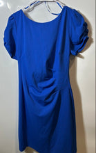 Load image into Gallery viewer, Karl Lagerfeld Womens Blue Short Sleeve Round Neck Mini Dress Size 12

