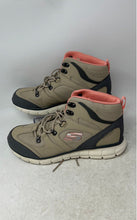 Load image into Gallery viewer, Skechers Womens Brown Gray Pink Lace-Up Mid Top Sneakers Shoes Size 10

