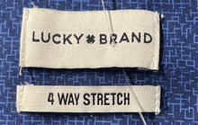 Load image into Gallery viewer, Lucky Brand Mens Blue Long Sleeve 4 Way Stretch Dress Shirt Size S 14-14.5 32/33
