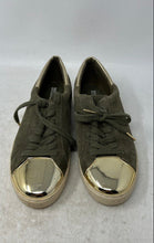 Load image into Gallery viewer, Michael Kors Womens Frankie Green Gold-Tone Lace-Up Sneaker Shoes Size 7.5 M
