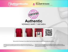 Load image into Gallery viewer, Authentic Versace Jeans Couture Mens Red Short Sleeve Button-Up Shirt Size S
