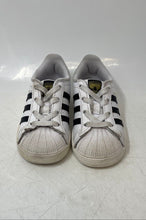 Load image into Gallery viewer, Adidas Kids Superstars FU7717 White And Black Low Top Sneaker Shoes Size 7K
