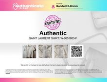 Load image into Gallery viewer, Authentic Saint Laurent Paris Mens White Cotton Polo Shirt Size S Stained
