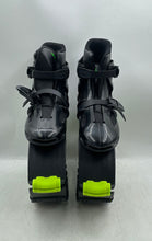 Load image into Gallery viewer, Unisex Black Green Adjustable Ratchet Buckle Jumping Skates Size EUR 36/38
