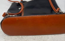 Load image into Gallery viewer, Florence Womens Black Brown Inner Pockets Double Handle Shoulder Bag
