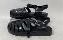Load image into Gallery viewer, Mini Melissa Girls Possession Jelly Black Fisherman Sandals Size 1
