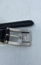 Load image into Gallery viewer, Brighton Womens Black Leather Buckle Adjustable Braided Belt Size XL 36
