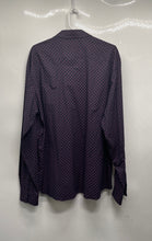 Load image into Gallery viewer, Michael Kors Mens Purple Logo Printed Long Sleeve Button-Up Shirt Size XXL
