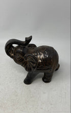 Load image into Gallery viewer, Home Decor Brown Collectible Engraved Elephant Ceramic Figurine
