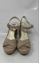 Load image into Gallery viewer, Anne Klein Womens Lalima 2 Brown Open Toe High Block Platform Heels Size 7.5 M
