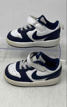 Load image into Gallery viewer, Nike Toddler Boys Court Borough Low 2 BQ5453-107 White Blue Sneakers Shoes Sz 7C
