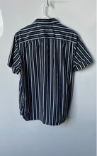Load image into Gallery viewer, Perry Ellis Mens Multicolor Striped Short Sleeve Button-Up Shirt Size Medium
